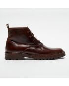 Boots en Cuir Howelsen marron foncé