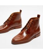 Boots en Cuir Vasco marron