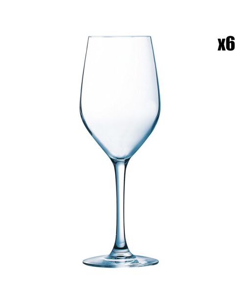 6 Verres à pied Kwarx Sens - 35cl