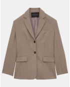 Veste en Laine mélangée Vasilie beige