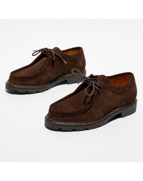 Derbies en Cuir Loretta marron