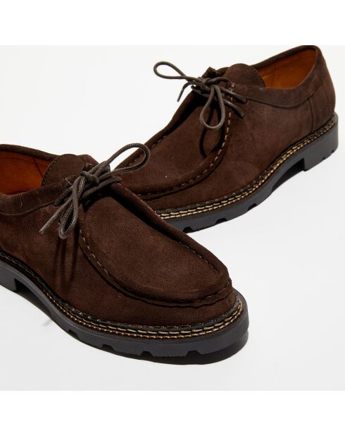 Derbies en Cuir Loretta marron