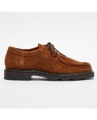 Derbies en Velours de Cuir Maurice cognac