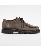 Derbies en Velours de Cuir Maurice gris foncé