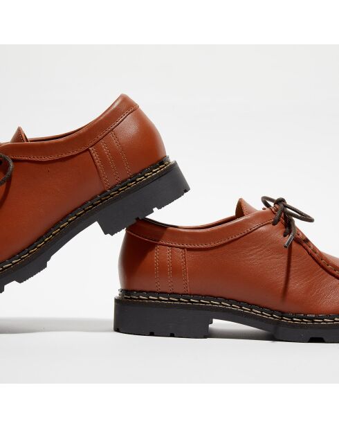 Derbies en Cuir Loretta cognac