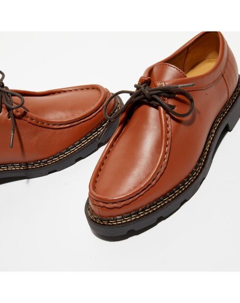 Derbies en Cuir Loretta cognac