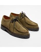 Derbies en Velours de Cuir Maurice kaki