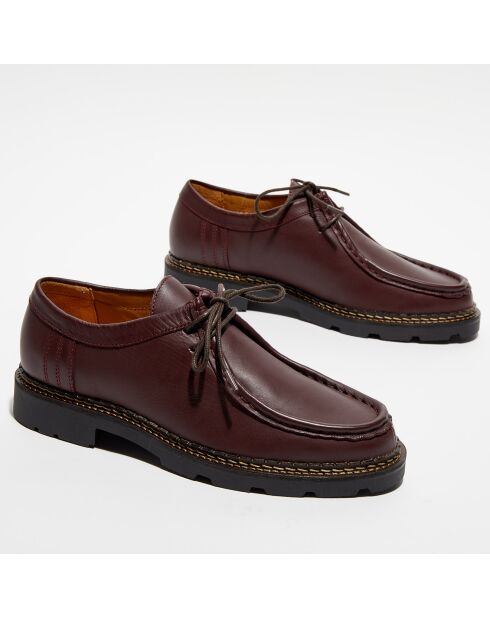 Derbies en Cuir Maurice bordeaux