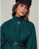 Manteau Rose vert foncé