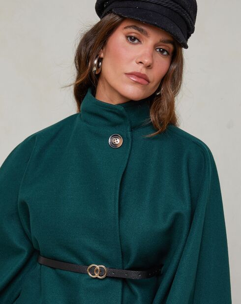 Manteau Rose vert foncé