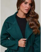 Manteau Agathe vert foncé
