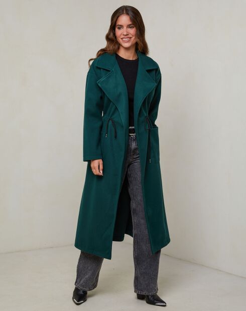 Manteau Agathe vert foncé