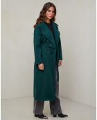 Manteau Agathe vert foncé