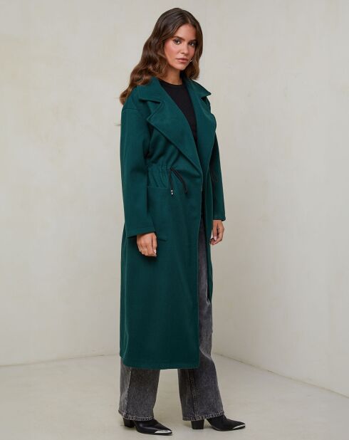 Manteau Agathe vert foncé