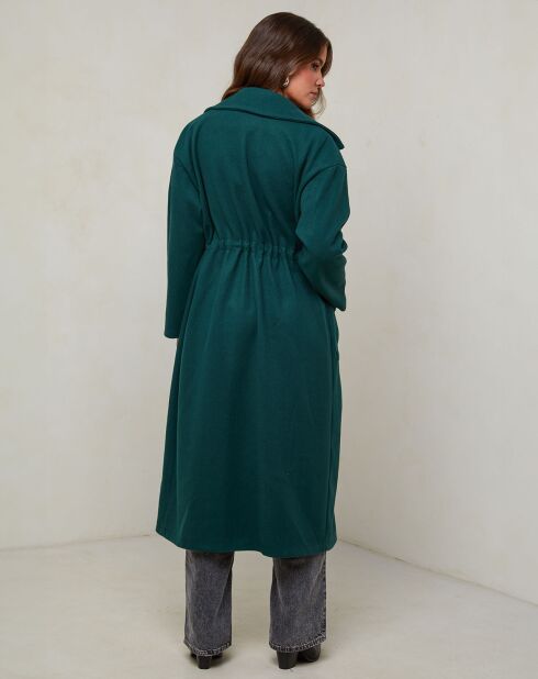 Manteau Agathe vert foncé