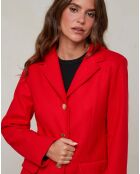 Manteau Iris rouge