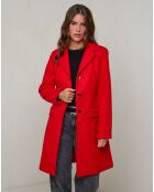 Manteau Iris rouge