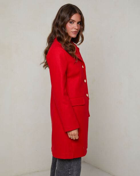 Manteau Iris rouge