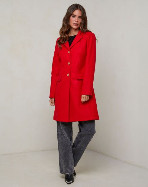 Manteau Iris rouge