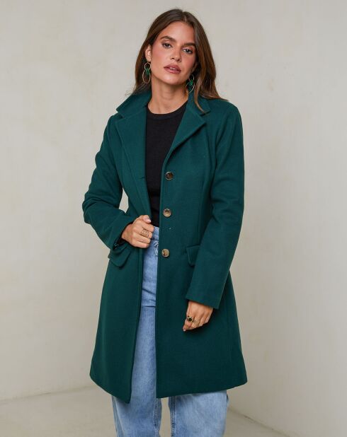 Manteau Iris vert foncé