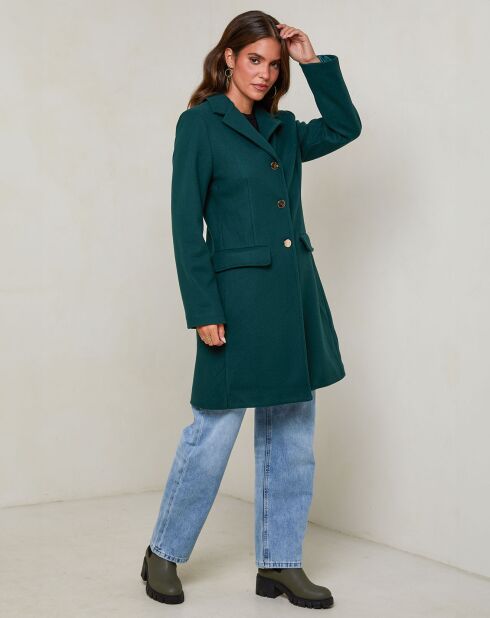 Manteau Iris vert foncé