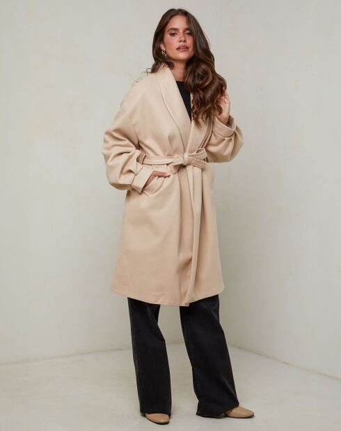 Beige jas Victoire