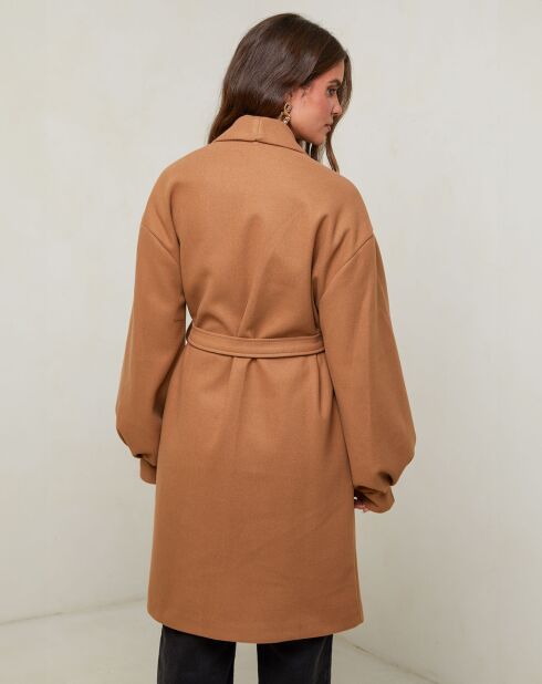 Camelkleurige jas Victoire