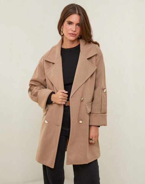 Manteau Jeanne camel