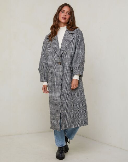Manteau Luna gris/blanc