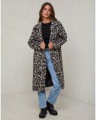 Manteau Leonie beige/noir