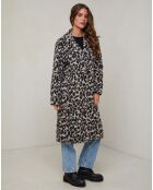 Manteau Leonie beige/noir