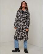Manteau Leonie beige/noir