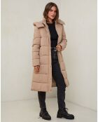 Piumino Victoria camel