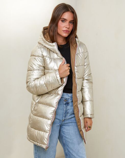 Piumino Romane camel