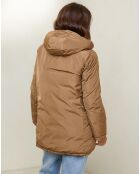 Piumino Romane camel