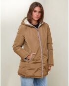 Piumino Romane camel