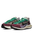 Sneakers en Cuir Sacai Vaporwaffle bordeaux/noir/vert