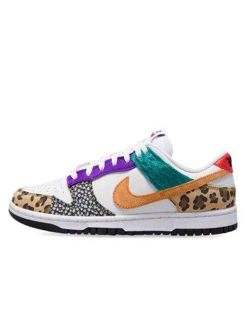 Sneakers en Cuir Dunk multicolores