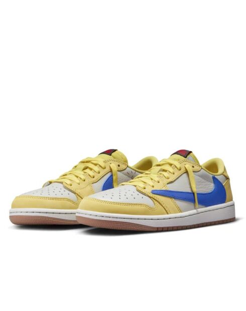 Sneakers en Cuir Air Jordan 1 Retro jaune/bleu/blanc