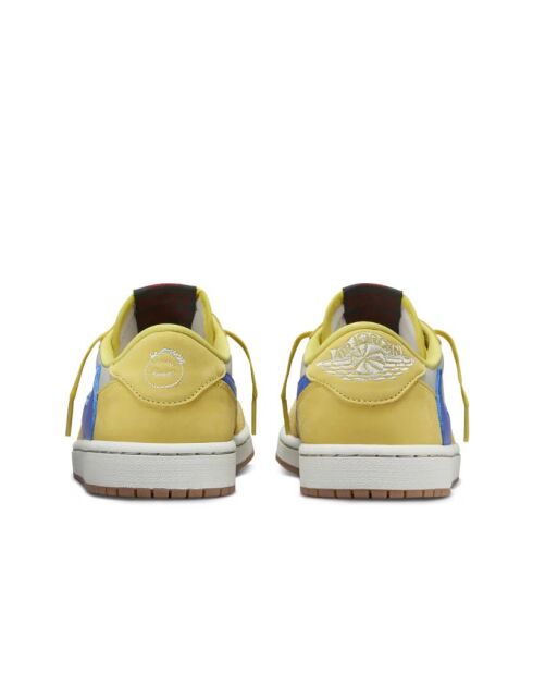 Sneakers en Cuir Air Jordan 1 Retro jaune/bleu/blanc