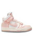 Sneakers en Cuir Dunk High 1985 blanc/rose