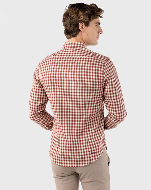 Chemise Harvard bordeaux