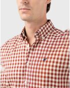 Chemise Harvard bordeaux