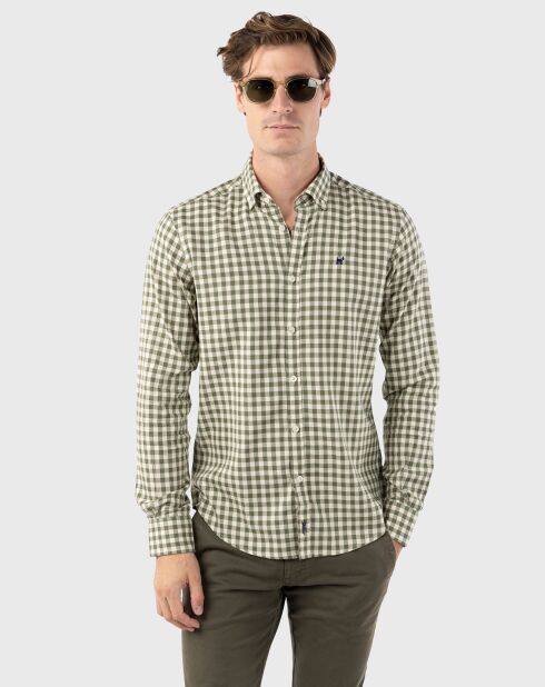 Chemise Harvard verte