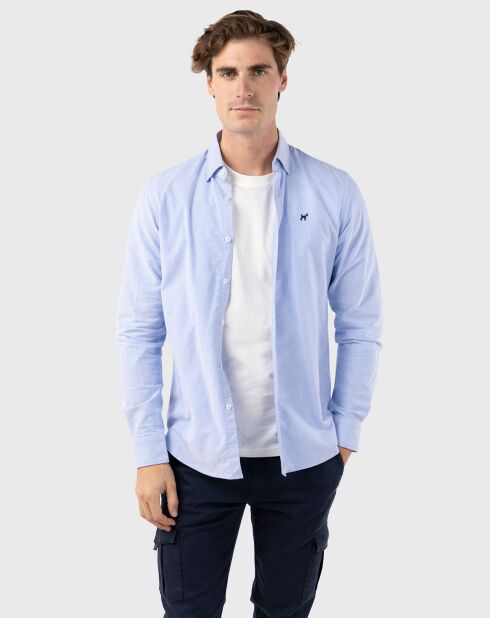 Chemise Oxford bleue