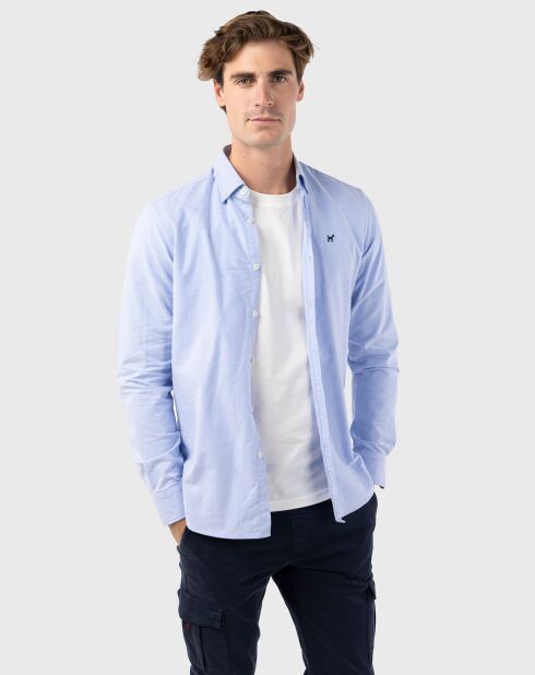 Chemise Oxford bleue