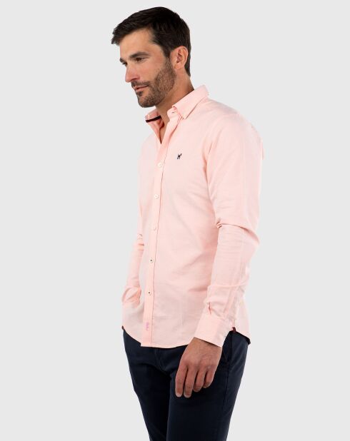 Chemise Oxford orange