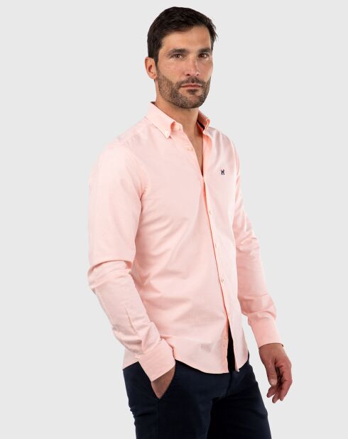 Chemise Oxford orange