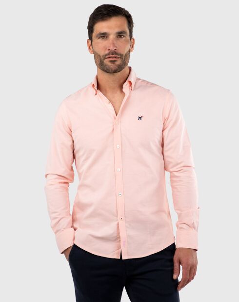 Chemise Oxford orange