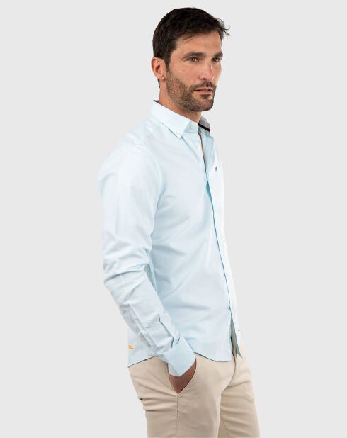 Chemise Oxford turquoise